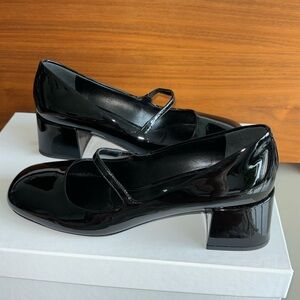 Prada Black Patent Leather Mary Jane’s